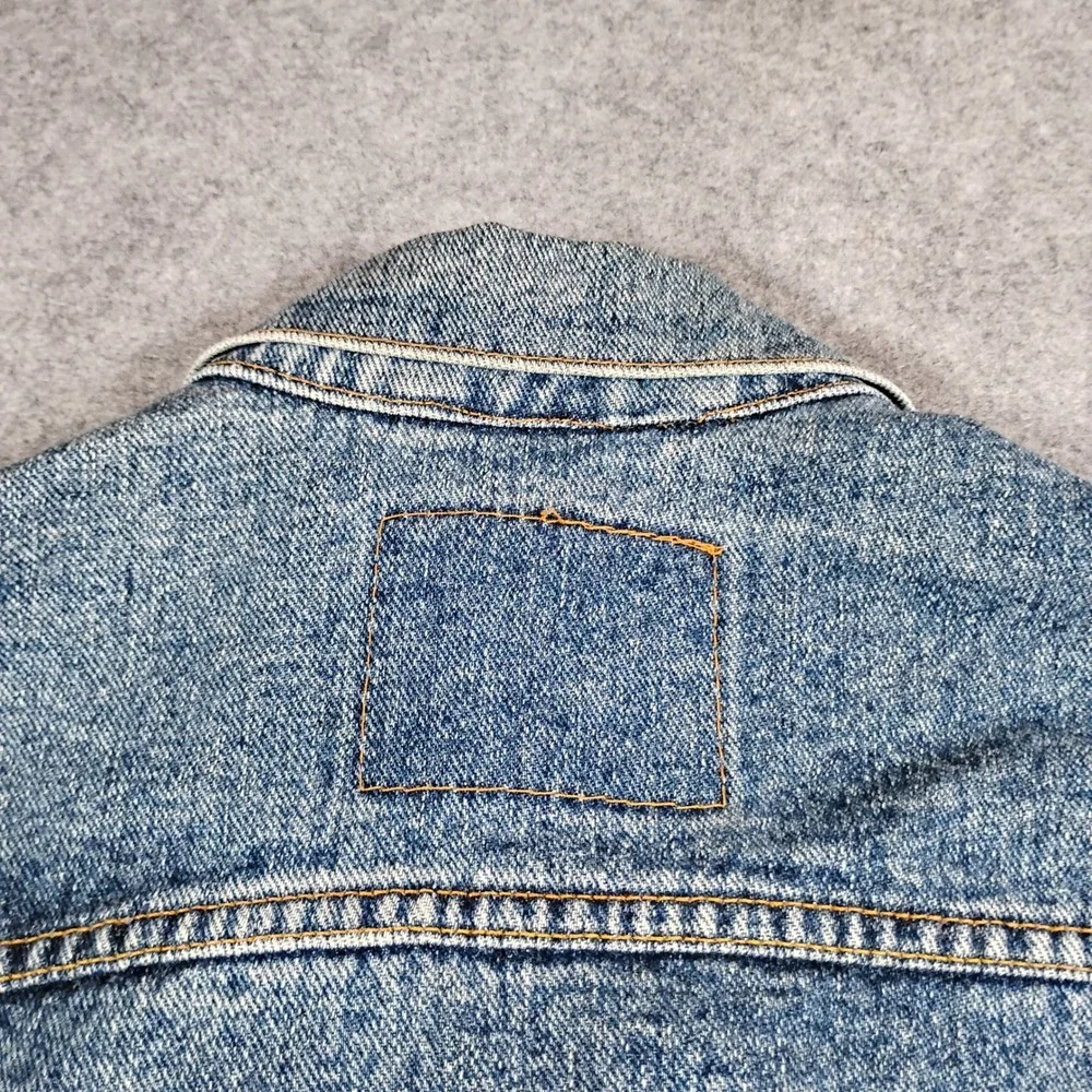 Vintage Levis 70507-4890 Mens Large Denim Trucker Jacket Blue Made in USA 90s - Picture 13 of 14